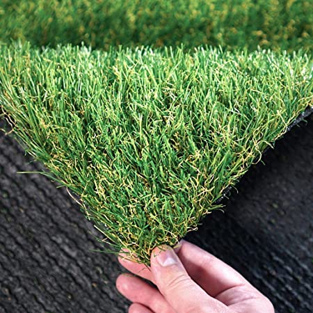 The Rug House Premium Artifical Grass 2m x 3m 15mm Pile Height Carpet Astro Garden Lawn High Density Fake Turf Green Synthetic Choose Your Length