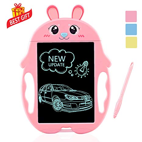SLHFPX 2-9 Years Old Girls Gift， LCD Writing Tablet Boogie Doodle Board for Kids Birthday Presents for 2-10 Years Old Girls Best Toy for 3-6 Years Old Girls Toys Age 3-10 2019 New Toys for Kids Pink