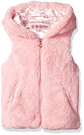 Urban Republic Girls' Ur Faux Fur Vest