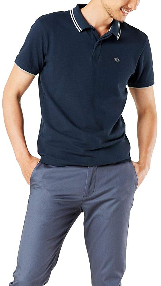 Dockers Men's Short Sleeve 360 Versatile Performance Polo