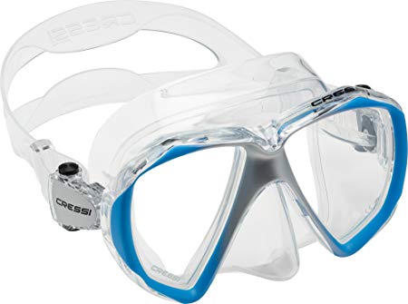 Cressi Adult Scuba Diving, Snorkeling Mask in Pure Comfortable Silicone | Liberty Duo SPE