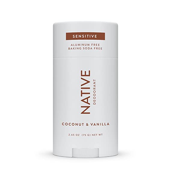 Native Sensitive Deodorant | Natural Deodorant for Women and Men, Aluminum Free, Baking Soda Free, Phthalate Free, Talc Free, Coconut Oil and Shea Butter | Coconut & Vanilla (Sensitive)