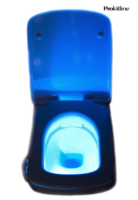 Toilet Bowl Light Motion Activated by PROKITLINE- Fits Any Bowl - Best Quality Bowl Light - Select One From 8 LED Colors Or Automatic Color Rotation - Best Gift Light Bowl