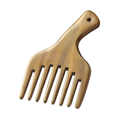 Uonlytech Comb Wooden Comb Hair Pick Wide Tooth Sandalwood Hair Comb