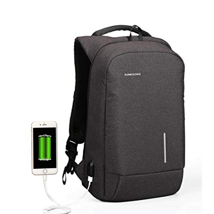 Kingsons Anti-theft USB Charging13.6-15.6 inch Laptop Backpack Men