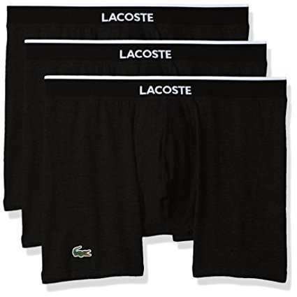 Lacoste Men's Colours 3 Pack Cotton Stretch Trunks