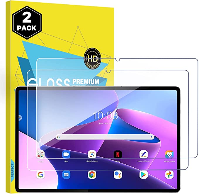 MoKo 2-Pack Screen Protector Compatible with Lenovo Tab M10 Plus 10.6 Inch (3rd Gen) 2022, Premium HD Clear Anti-Bubble 9H Hardness Fingerprint-Free High-Sensitivity Tempered Glass Screen Film, Clear