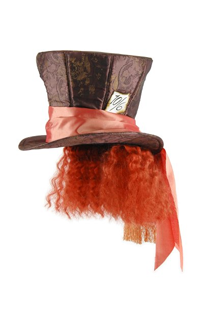Mad Hatter with Hair Adult Hat