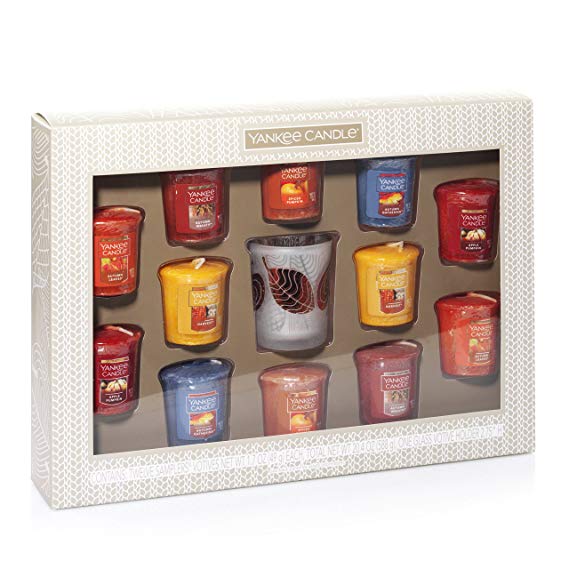 Yankee Candle Company 1552449 Autumn Days Samplers Gift Set, Red