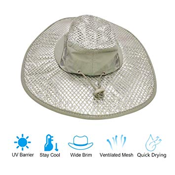 Yingyi Sunscreen Cooling Hat Protection Cooling Cap Wide Brim Summer Sun Hat with Anti UV Feature for Men Women Hot Weather Gardening Yard Beach Outdoor Planing Hiking Fishing Camping