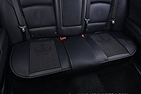 54.3 × 18.9 inches Car Interior Accessories Smooth PU Leatherette long rear seat Auto seat covers Seat Cushion car seat covers(Rear -Black)