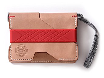 Dango Pioneer EDC Wallet - Made in USA - Italian Veg-Tanned Leather, RFID Blocking, CNC Space Ink Pen, 48-Page Notebook
