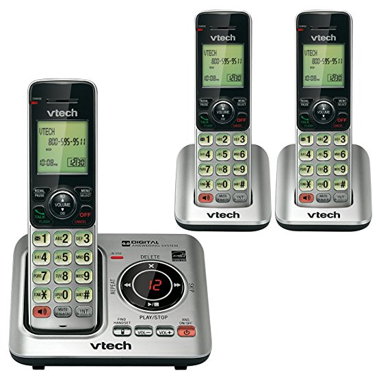 VTECH CS66293 DECT 6.0 3-Handset Landline Telephone