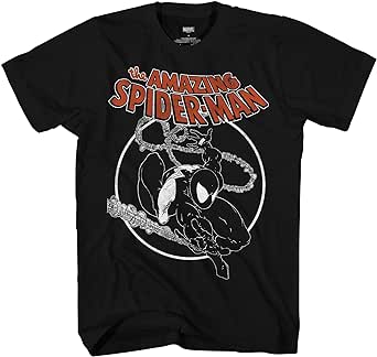 Marvel Spider-Man Black Suit Venom Amazing 300 Adult T-Shirt