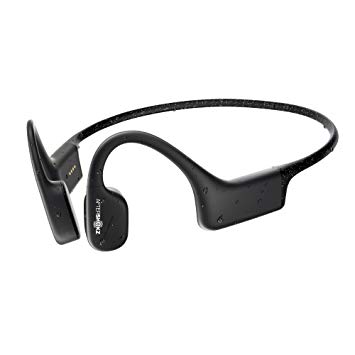 AfterShokz Xtrainerz Open-Ear MP3 Bone Conduction Wireless Sport Headphones, Waterproof for Lap Swimming and Watersports, Black Diamond