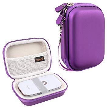 Canboc Shockproof Carrying Case Storage Travel Bag for HP Sprocket Portable Photo Printer and (2nd Edition) / Polaroid Zip Mobile Printer/Lifeprint 2x3 Portable Protective Pouch Box, Purple