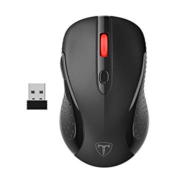 TOPELEK Wireless Mouse, 2.4G USB Wireless Mice for PC Laptop Computer, Cordless Mouse with Nano Receiver, 2400 DPI 5 Adjustment Levels for Windows Mac MacBook