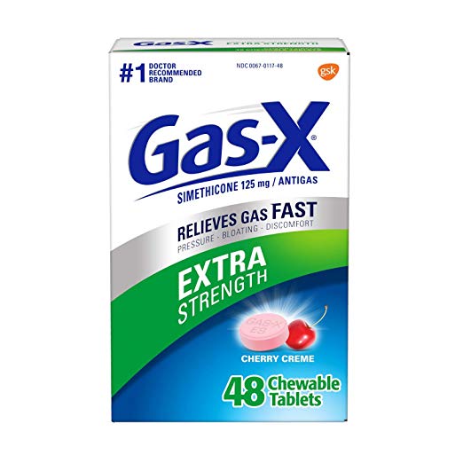 Gas-X Extra Strength Cherry Chewable Tablet for Fast Gas Relief, 48 count
