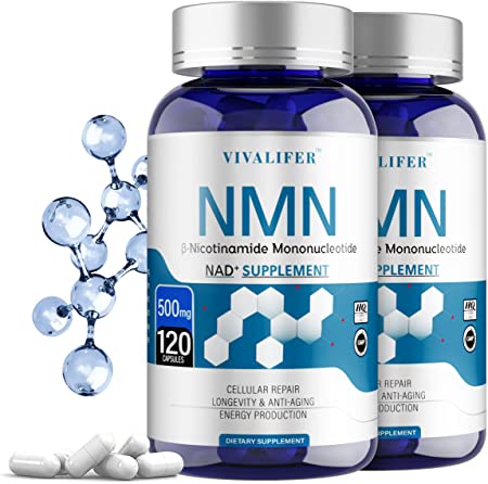 2PACK NMN Supplement, 1500MG Enhanced Absorption Nicotinamide Mononucleotide Capsules for Supports Anti-Aging & Antioxidant, Cellular Energy Metabolism, Naturally Boost NAD  Levels (NMN 240PCS)