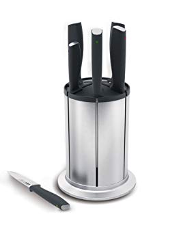 Joseph Joseph 95034 Elevate 100 Knives Carousel Knife Set with Rotating Storage Stand, 7-Piece, Stainless Steel