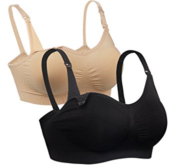 iLoveSIA 2Pack Womens Seamless Nursing Bra Bralette