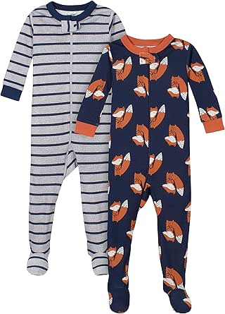 Gerber Baby-Boys 2-Pack Footed Pajamas