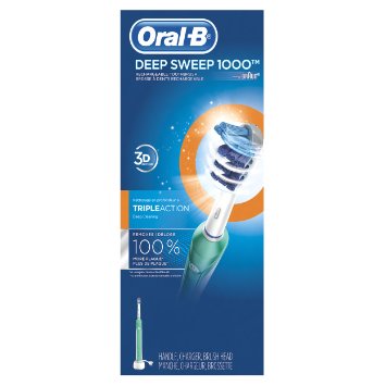 Oral-B Deep Sweep 1000 Electric Rechargeable Power Toothbrush Powered by Braun