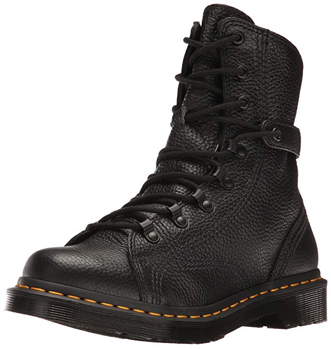 Dr. Martens Women's Coraline in Aunt Sally Leather Combat Boot