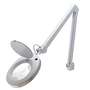 Aven 26501-SIV Magnifying Lamp Provue, 5 Diopter Lens, 22W Fluorescent Bulb, Ivory