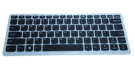 Keyboard Cover for Lenovo Yoga 710 14 14", Yoga 710 15 15.6", Flex 4 14", ideapad 110 14", ideapad 310s 14", ideapad 510s 14" US Layout (Black)