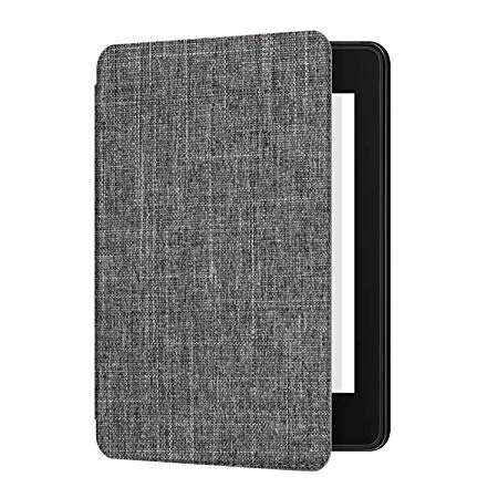 Ayotu Fabric Case for Kindle Paperwhite 2018 - Thinnest&Lightest Smart Cover with Auto Wake/Sleep - Fits Amazon All-New Kindle Paperwhite Fabric Cover (10th Generation-2018),K10 Grey