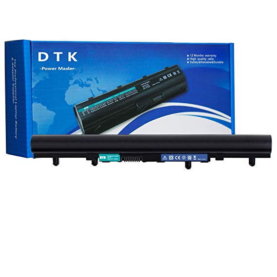 DTK Laptop Battery Replacement for ACER Aspire V5-471 V5-431 V5-531 V5-571 V5-431G/P V5-471G/P V5-531G/P V5-571G/P AL12A32 4ICR17/65 (14.8V 2600mAh 4Cell) Laptop Li-ion Batteries