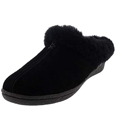 Polar Products Womens Genuine Suede Warm Mules Slippers