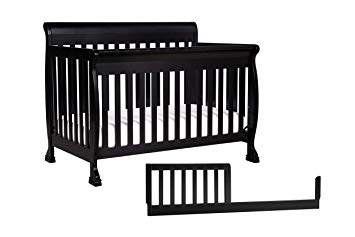 DaVinci Kalani 4-in-1 Convertible Crib with Toddler Bed Conversion Kit, Ebony