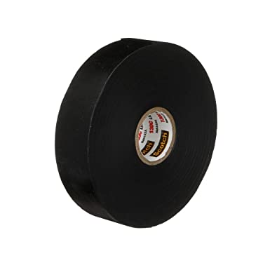 Scotch Linerless Electrical Splicing Tape 130C for Wires and Cables, 1 in x 30 ft, Rubber Backing, Self Fusing, UV Resistance, Highly Conformable, Moisture Seal, Black, 1 Roll