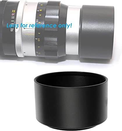 Fotasy 37mm Telephoto Lens Hood, 37mm Lens Hood for Canon Fuji Leica Leitz Nikon Olympus Panasonic Pentax Sony Lens, 37mm Tele Screw-in Lens Hood