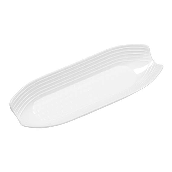 Fox Run 5429 Corn Dish, Set of 2, Plastic, White