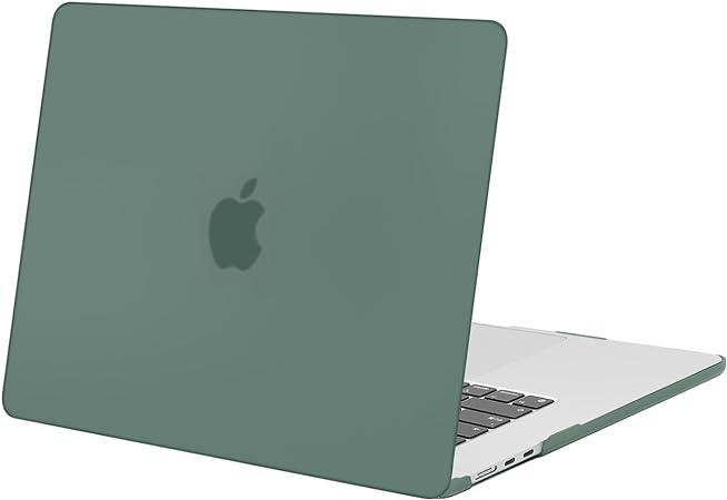 MOSISO Compatible with MacBook Air 15 inch Case 2023 Release A2941 M2 Chip with Liquid Retina Display & Touch ID, Protective Plastic Hard Shell Case Cover, Emerald Green