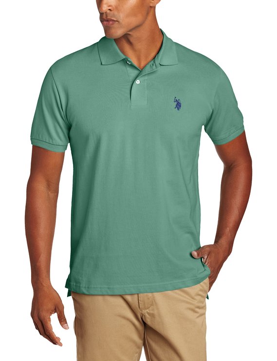 US Polo Assn Mens Solid Polo Shirt With Small Pony Logo