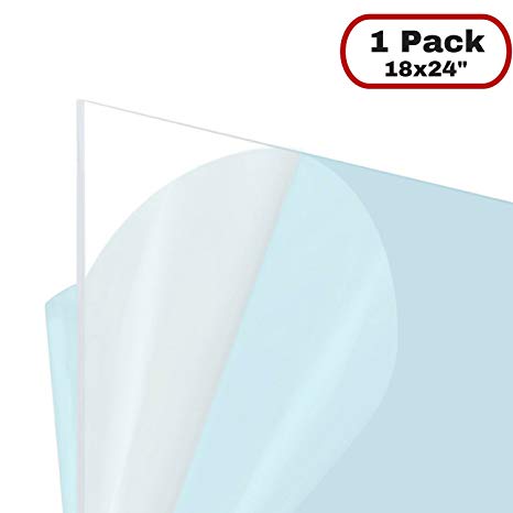 Icona Bay PET Replacement for Picture Frame Glass (18 x 24, 1 Pack) PET is Ideal Replacement Glass Material, Avoid Glass Shattering, Your Superior Replacement Picture Frame Glass Has Arrived