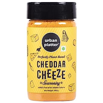 Urban Platter Cheddar Cheese Powder 100g (Perfect for Pop Corn Pasta Fries Seasoning, Dairy-Free, Vegan)