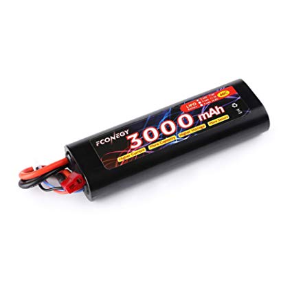 Fconegy 2S 7.4V 3000mAh 40C Lipo Battery Pack with Deans Plug for RC Car/RC Truck