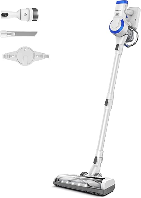 Tineco A10 Essentials Cordless Stick Vacuum Cleaner, Lightweight and Quiet, Powerful Suction, Converts to Handheld Vacuum with Attachments, Wall-Mounted Dock