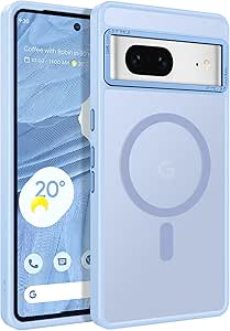 BENTOBEN for Google Pixel 7 Case [Compatible with Magsafe] Translucent Matte Magnetic Pixel 7 Case Magsafe Slim Thin Shockproof Women Men Protective Phone Cover for Google Pixel 7 6.4", Light Blue