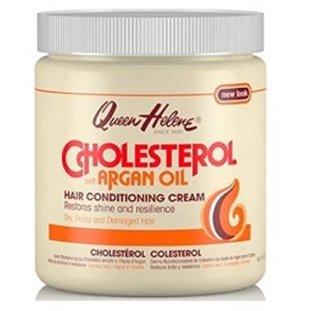 QUEEN HELENE Cholesterol Hair Conditioning Creme Argan Oil, 15 oz (Pack of 2)