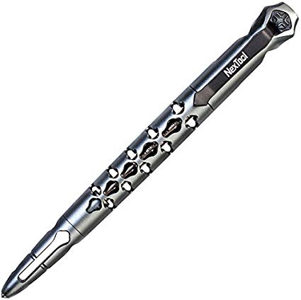 NEXTOOL KT5506 Dino Bone Tactical Pen, Silver, Multitool, Handheld Self Defense Weapon, Outdoor, Emergency and Camping Gear, Everyday Carry (EDC) Tactical Gear