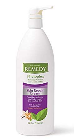 Medline Remedy Skin Repair Cream with Phytoplex, 32 oz. Bottle, for Eczema, Rash, Dry, Dermatitis, Irritated Skin