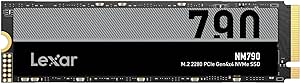 Lexar NM790 SSD 2TB PCIe Gen4 NVMe M.2 2280 Internal Solid State Drive, Up to 7400MB/s, Compatible with PS5, for Gamers and Creators (LNM790X002T-RNNNU)