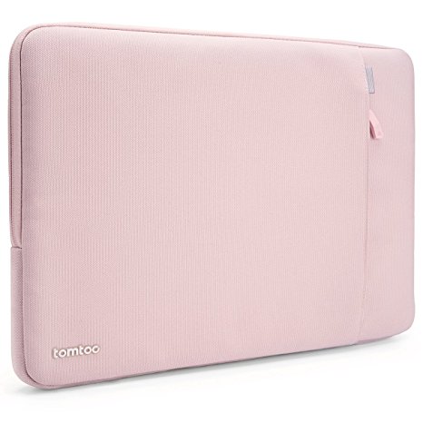 Tomtoc 360° Protective Sleeve for 15 Inch New MacBook Pro Retina with Touch Bar 2017 & 2016, Shockproof, Spill-Resistant 15 Inch Laptop Case Tablet Bag, Baby Pink