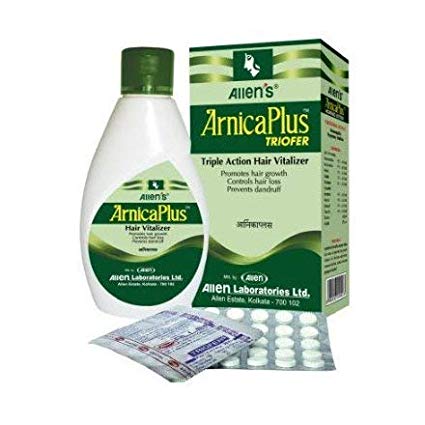 Allen's Arnica Plus Triofer - Triple Action Hair Vitalizer - 100ml   50 Tabs